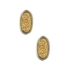 Kendra Scott Gold Druzy Agate Studs